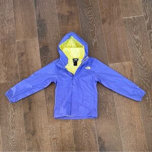 The North Face Violet Jacket with Yellow Mesh Lining Girls S (7/8) EUC